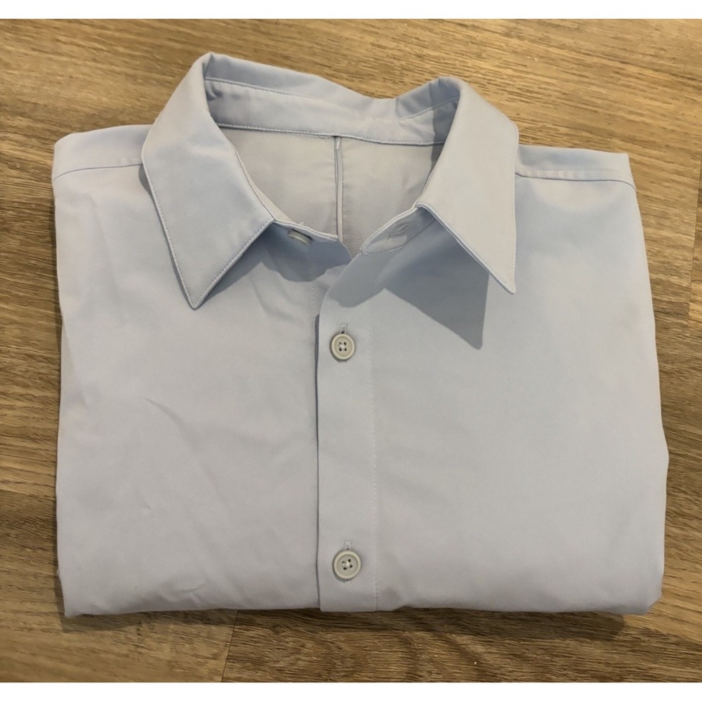 Lululemon Shirt Men's Small Blue New Venture Casual Work Button Up Long Sleeve